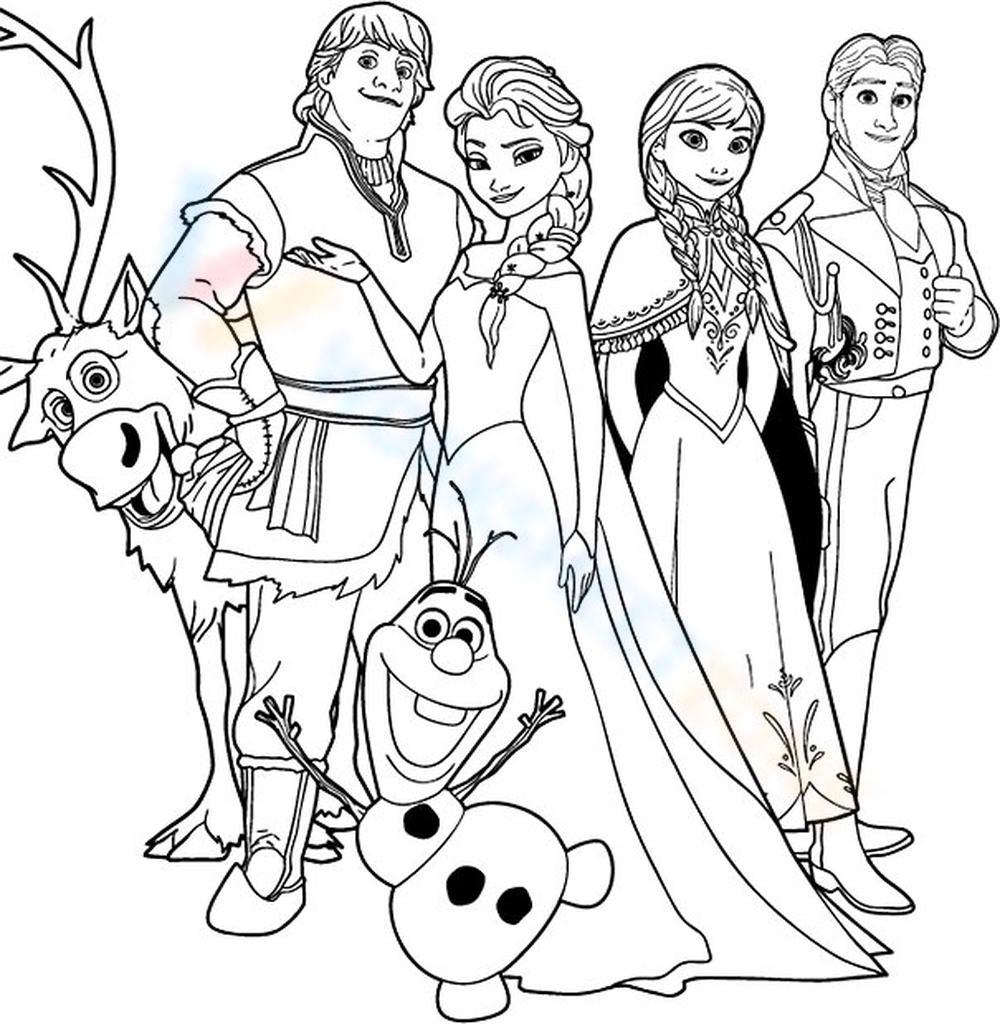 how to draw a frozen characters