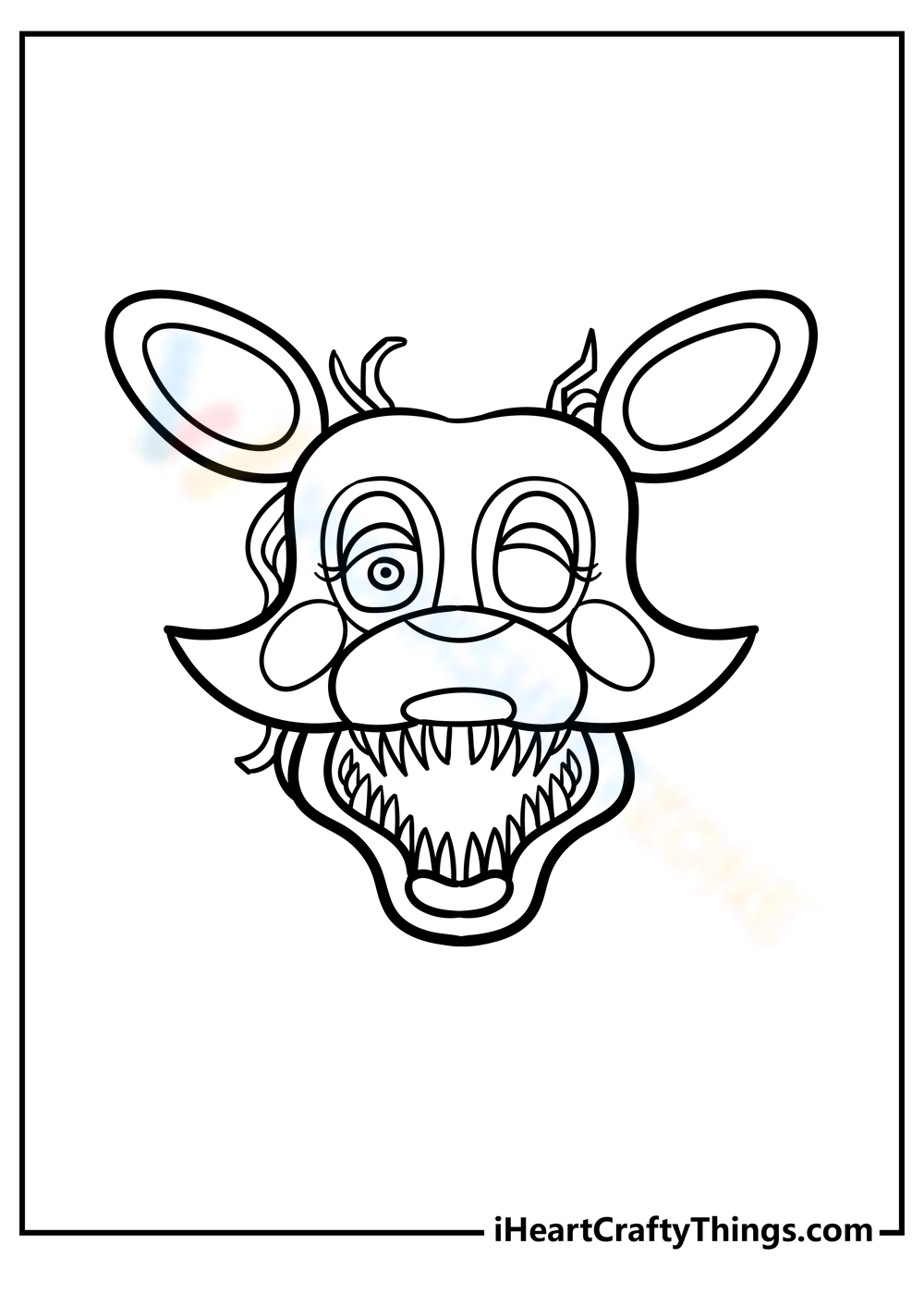 Free Printable Five Nights at Freddy's FNAF Coloring Pages