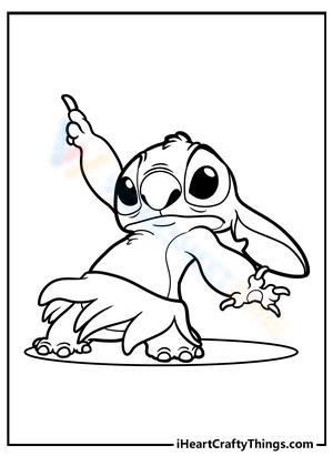 lilo and stitch hula coloring pages