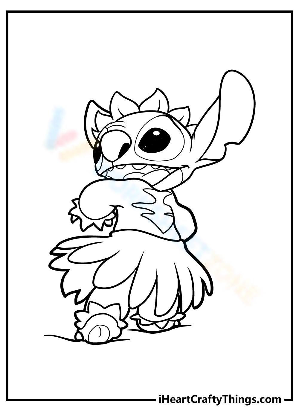 Lilo and stitch coloring pages 