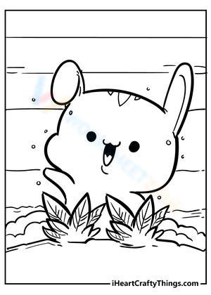 Cute Slime coloring page