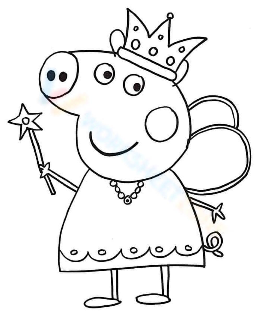 Peppa Pig Coloring Pages (Printable)