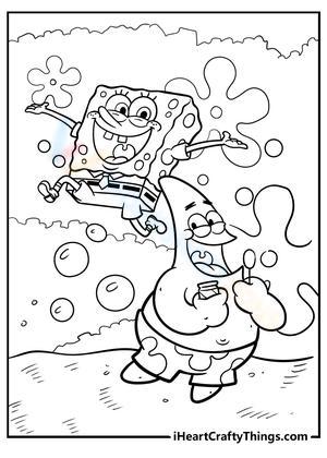 spongebob and patrick best friends coloring pages