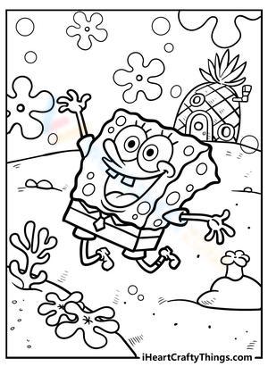 spongebob coloring pages for girls