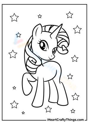 my little pony coloring page rarity