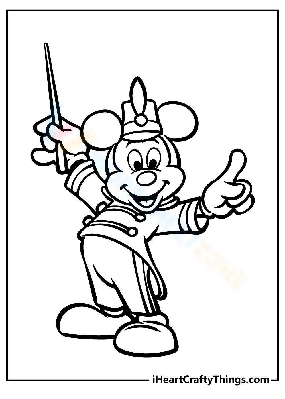 Mickey as a parade conductor