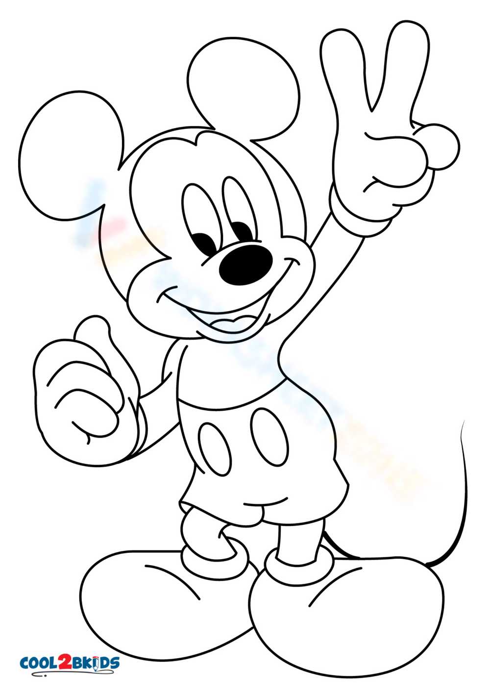 Mickey Mouse Baseball Coloring Pages
