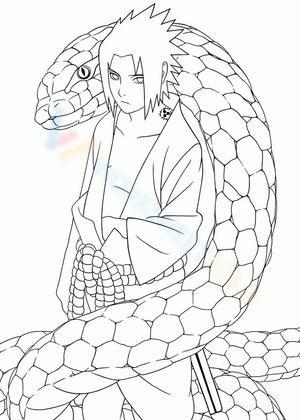 Coloring Pages Sasuke and Naruto - Free Printable Coloring Pages