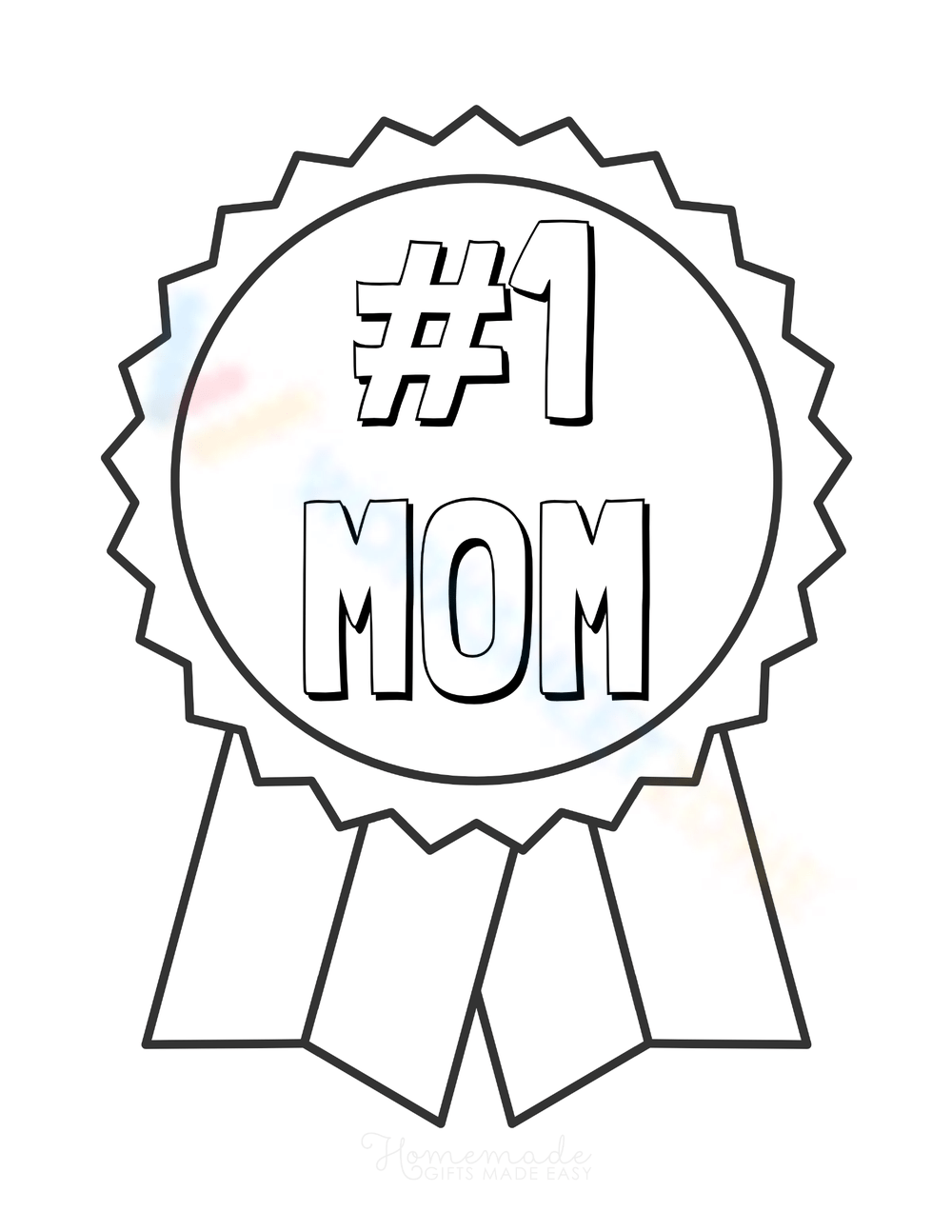 number 1 mom coloring pages