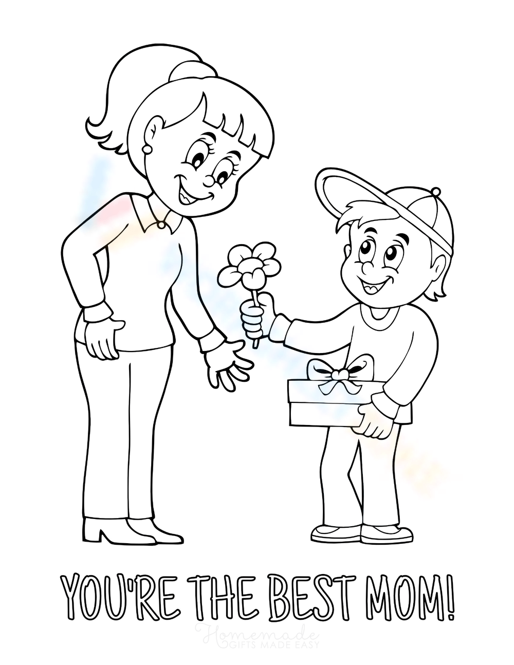 best mom and dad coloring pages