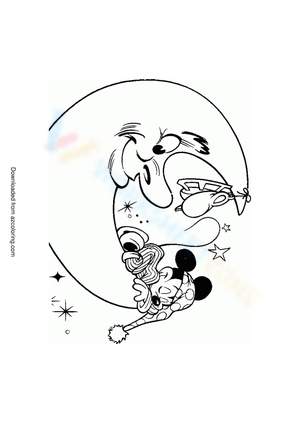 Mickey in the Moon