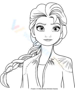 elsa princess coloring pages