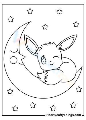 Eevee Coloring Pages - Free Printable Coloring Pages for Kids