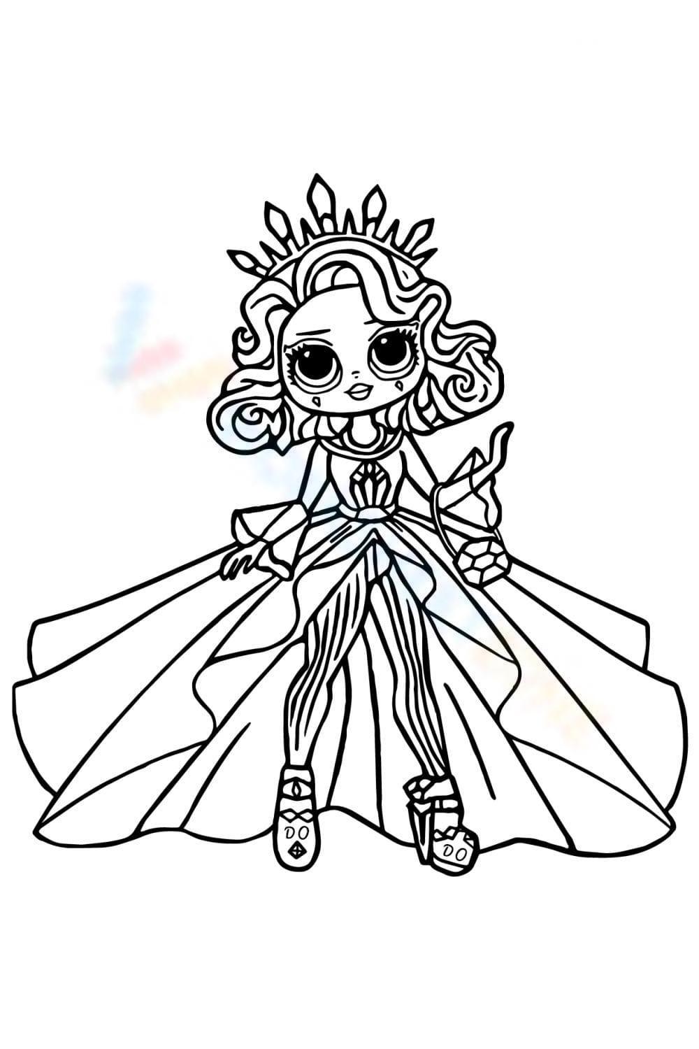 OMG Fashion LOL OMG Doll Coloring Pages - Free Printable Sheets