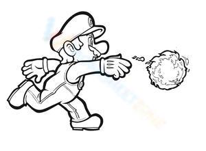 Luigi and fire ball