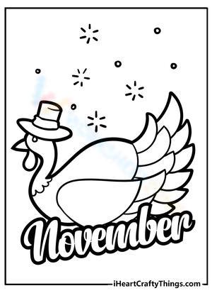 november coloring page