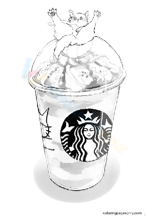 starbucks drink drawing