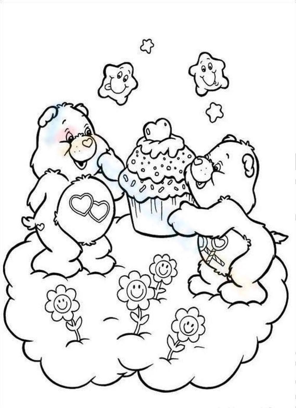 care bear coloring pages for valintimes day