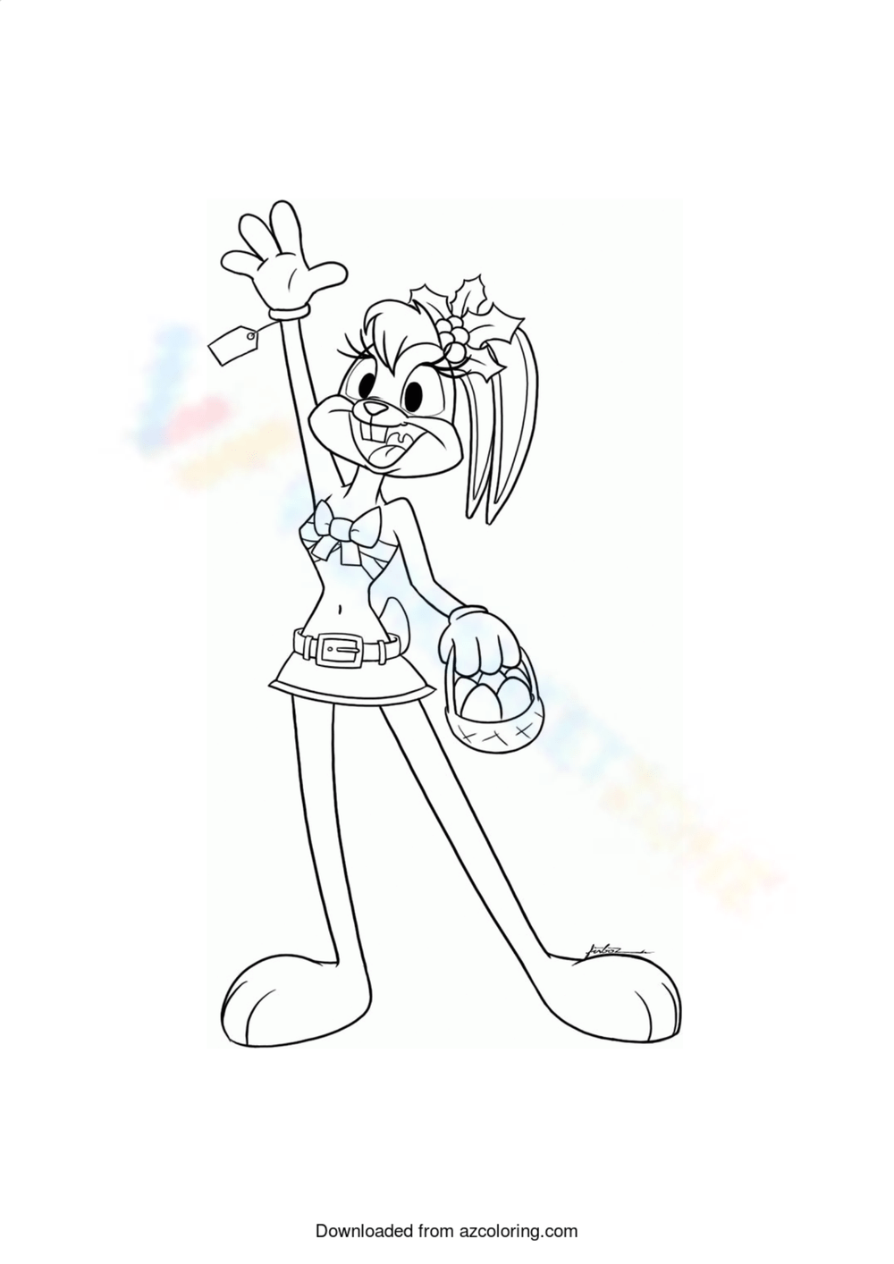Lola Bunny Space Jam Worksheet
