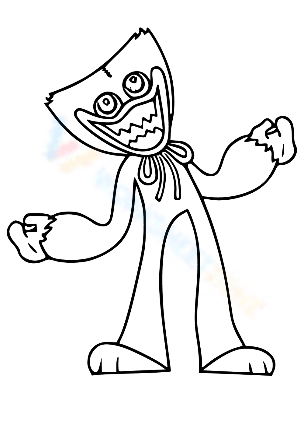 Huggy Wuggy Coloring Pages - Coloring Pages For Kids And Adults in