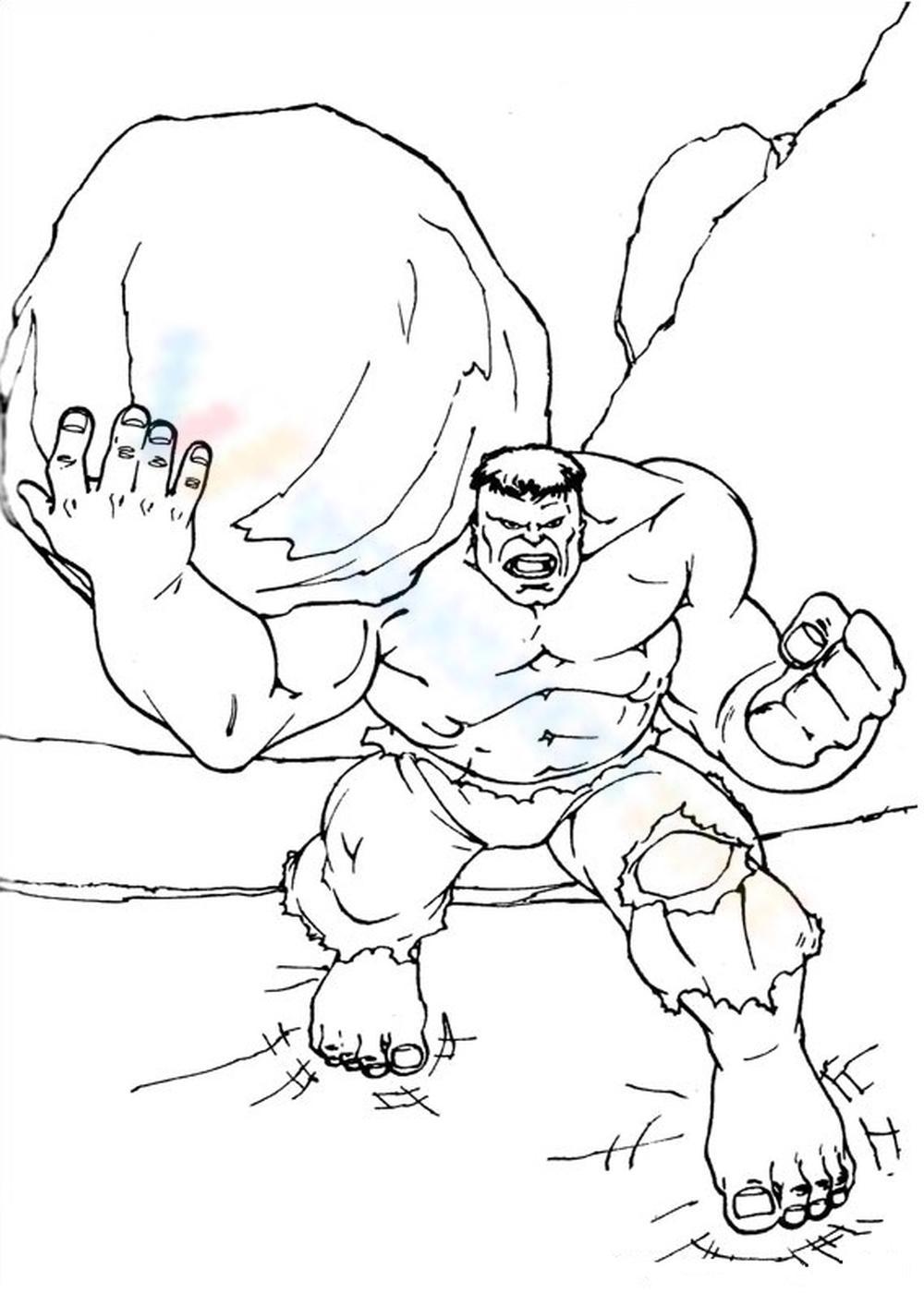 incredible hulk coloring pages