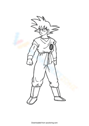 goku super saiyan coloring pages