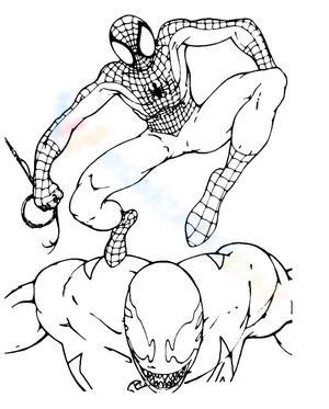 Spider-Man caught Venom