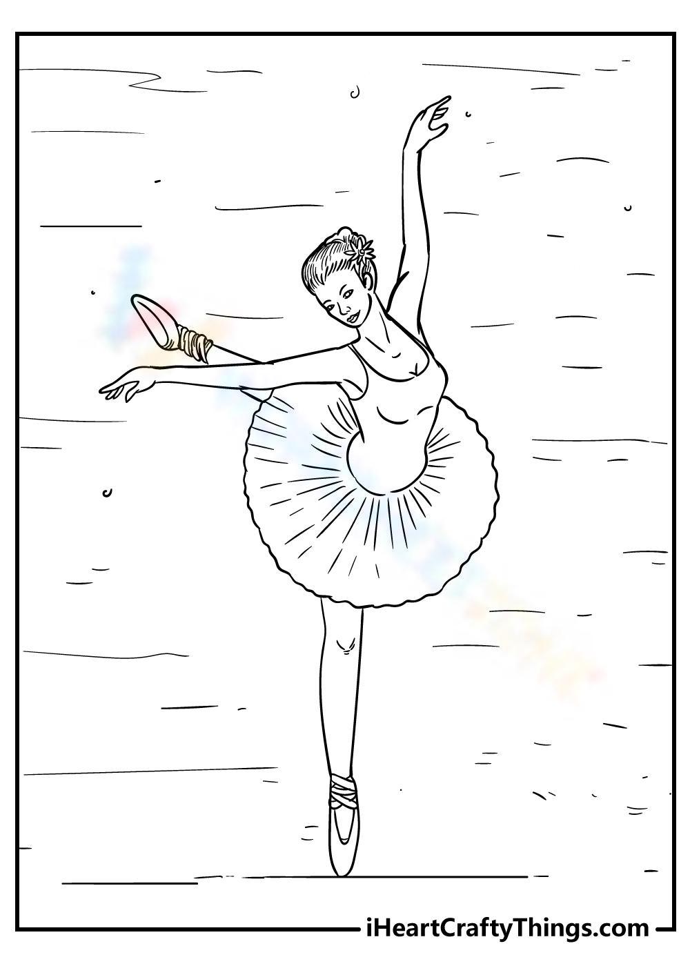 coloring pages barbie ballerina