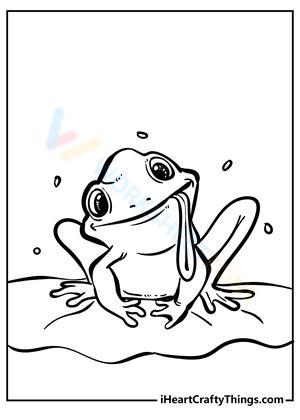 Playful frog
