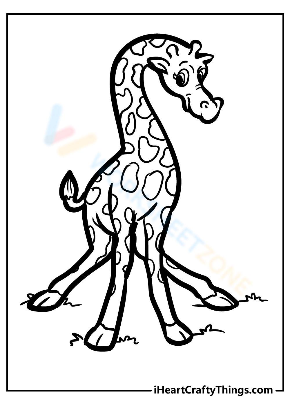 Lovely Giraffe Worksheet