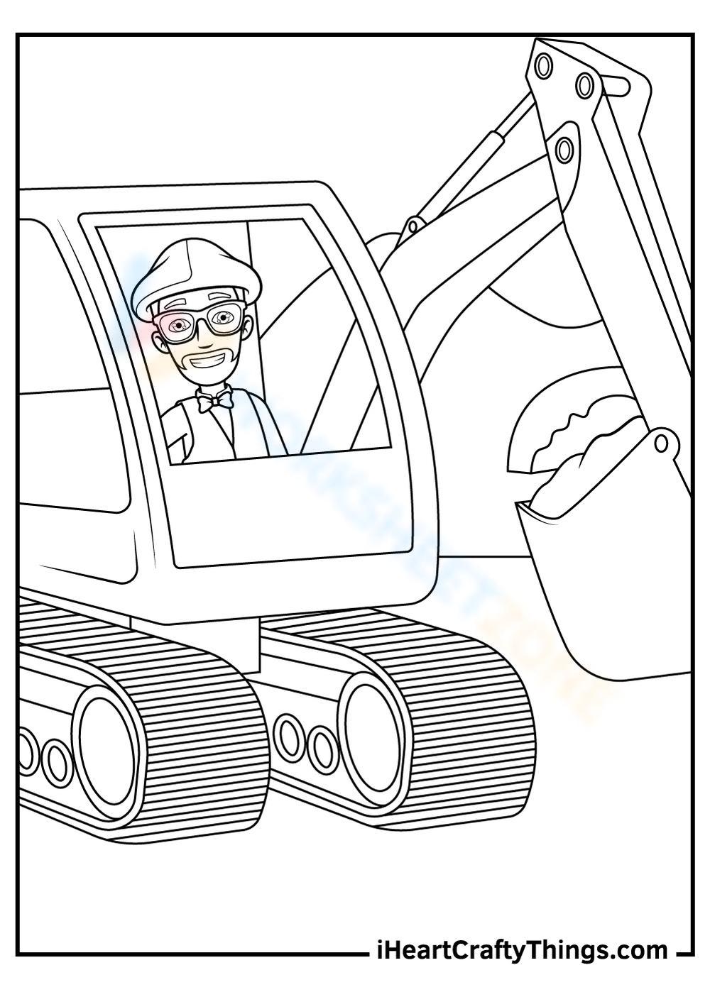 Blippi In The Truck Worksheet