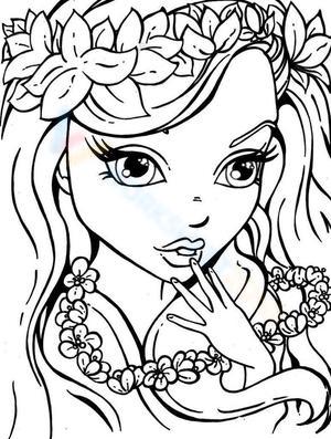 raven queen coloring page