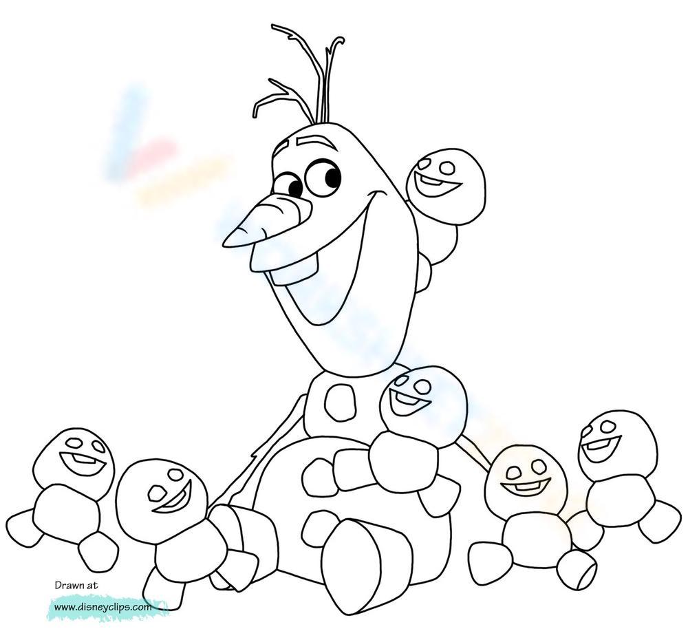 Olaf and his snowman friends