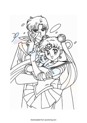 Sailor Moon Tuxedo Mask and Luna