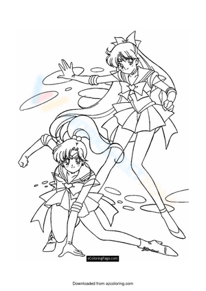 sailor venus coloring pages