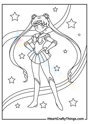 sailormoon coloring book pages