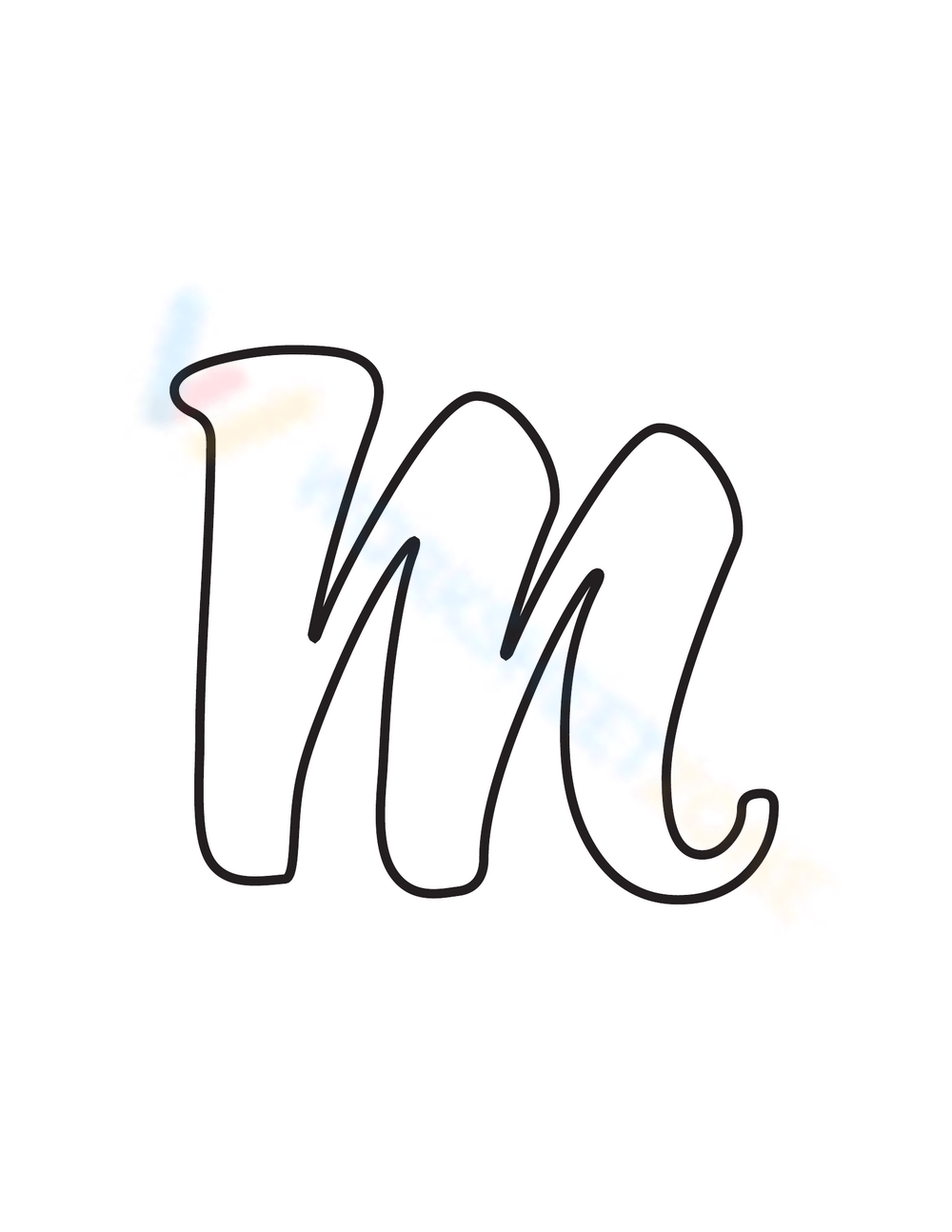 Free Printable Cursive Capital Letters Worksheet Collection