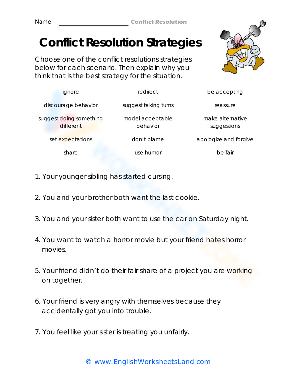 conflict-resolution-worksheets