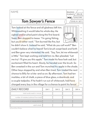 Tom Sawyer’s Fence