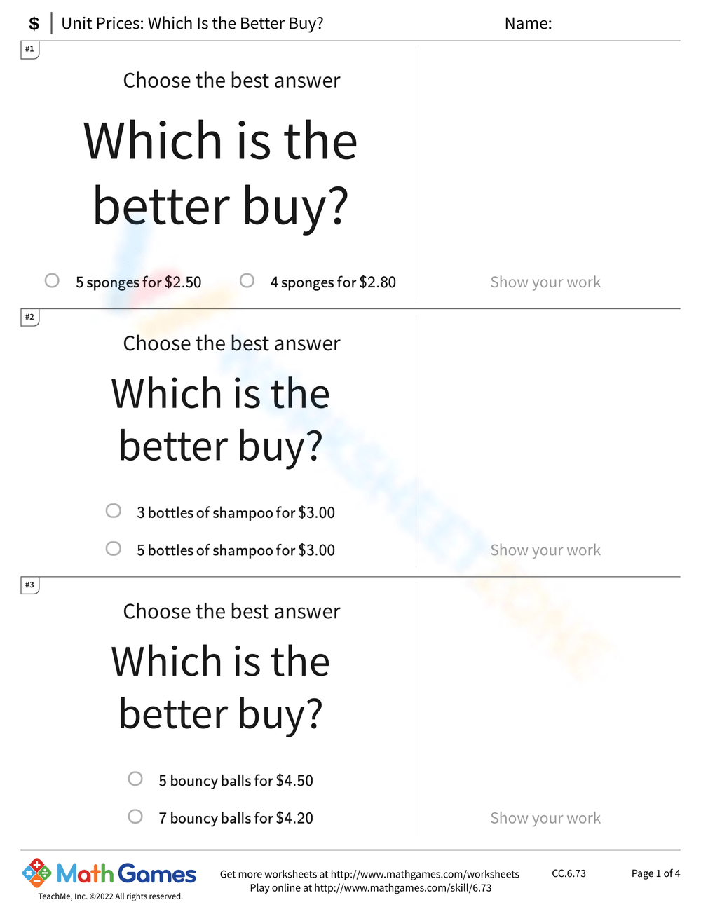 Which is the better buy?