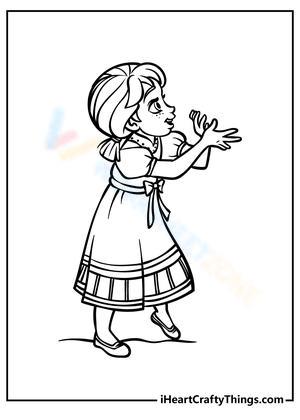 young anna coloring pages