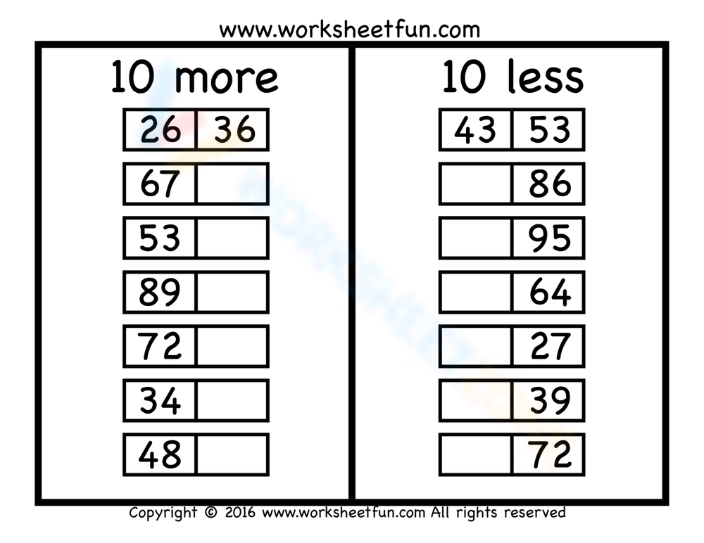 10 More 10 Less Counting Worksheet 10-more-10-less-counting-worksheet