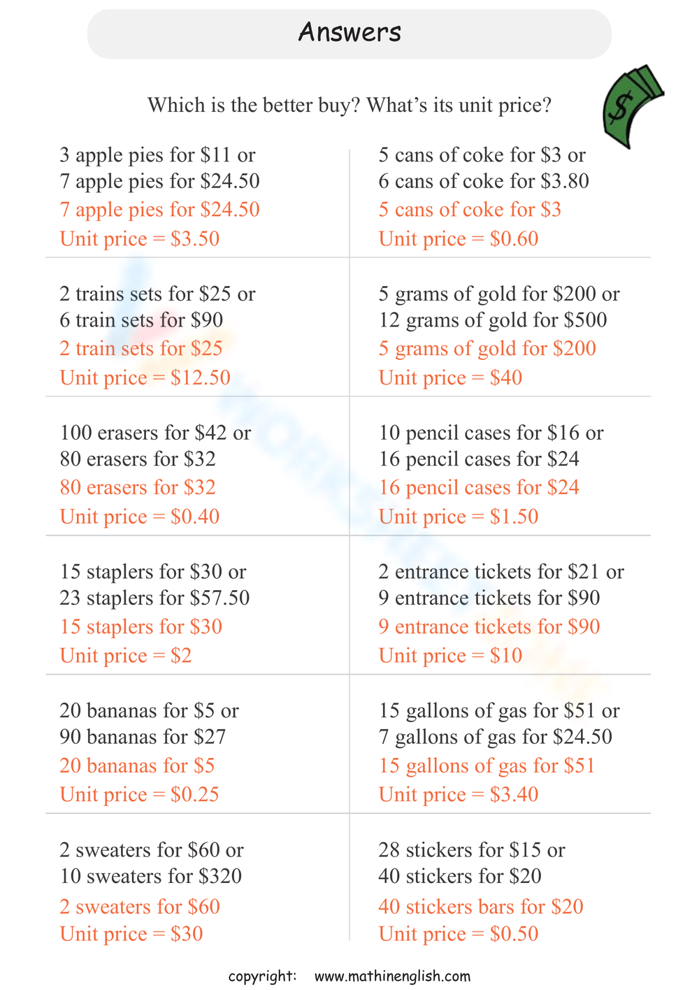 Comparing better buy