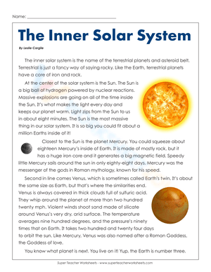 The Inner Solar System