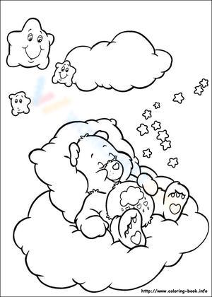 Care bear on cloud