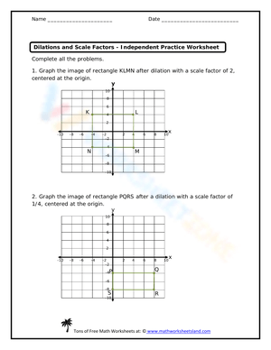 Free Collection of Scale Factor Worksheets