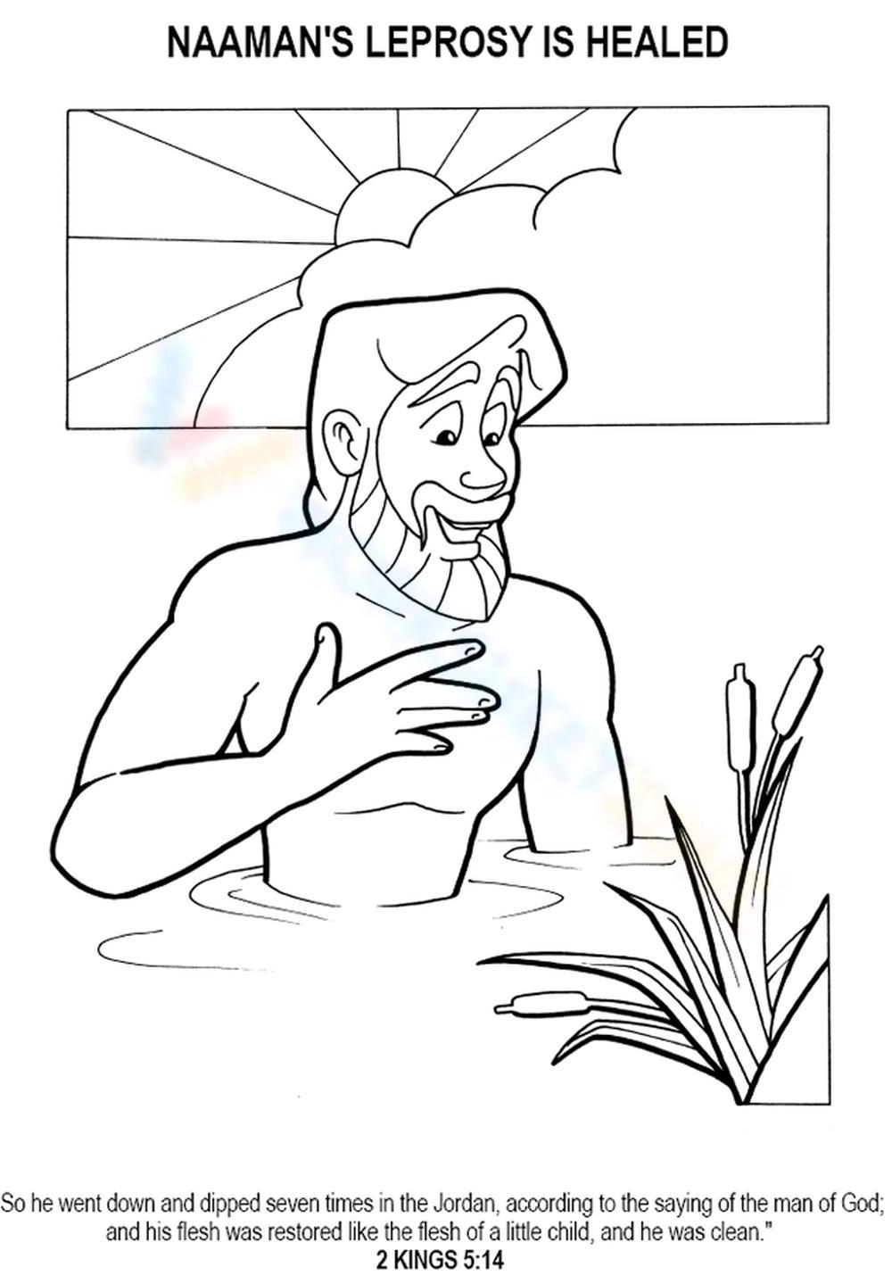 jesus heals the man with leprosy coloring pages