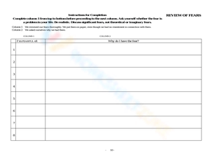Free Printable 4th Step Worksheets for All Ages
