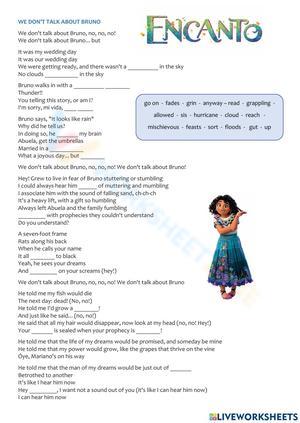 Free Collection of Encanto Worksheets for Students