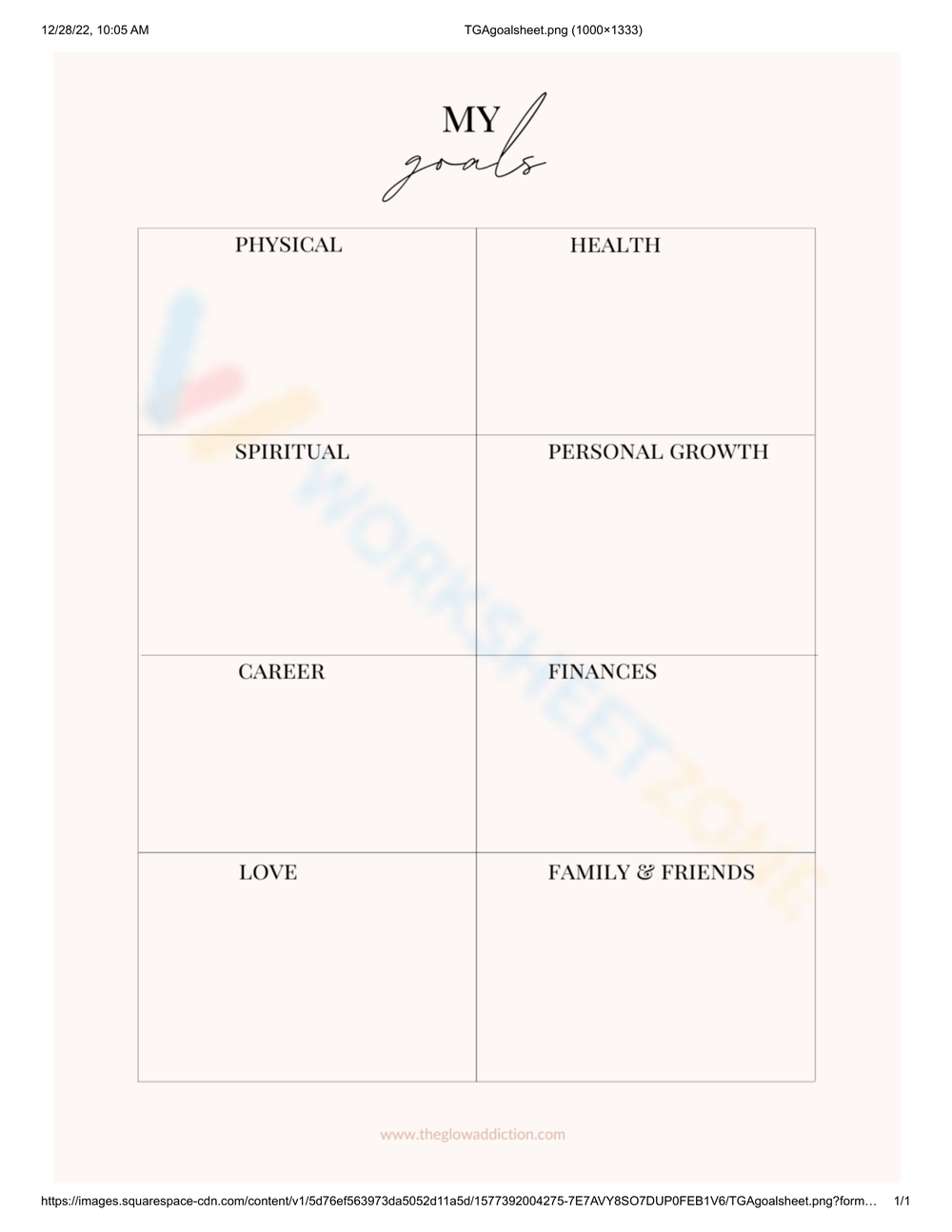 Free Printable Intention Setting Worksheets for All Ages